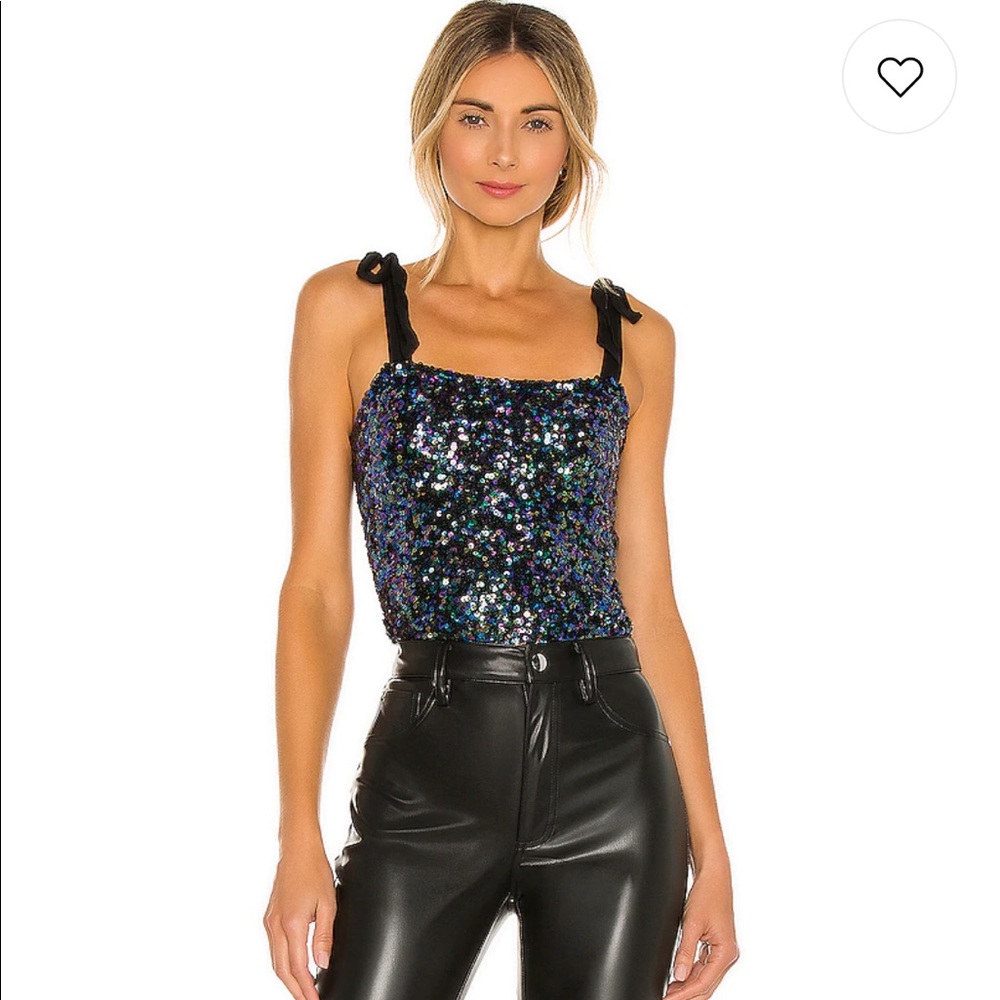 Free People Hey Girl Sequin Cami